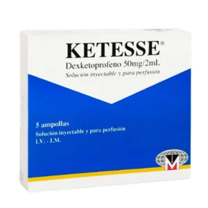 Ketesse 50 mg so inyectable caja x 5