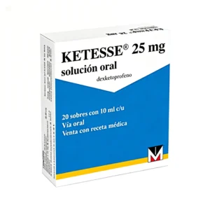 Ketesse 50 mg solución oral x 20 sobres